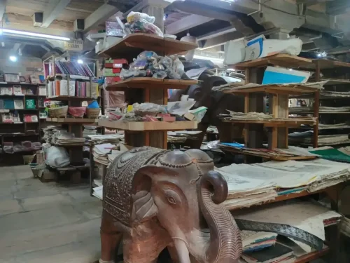 inside peacock shop